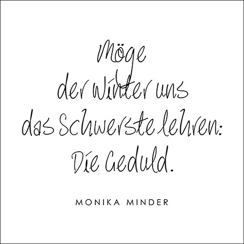 typografisches Bild mit Spruch schwarzweiss