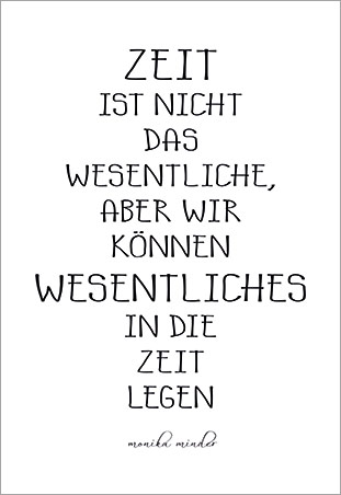 typografisches Bild mit Spruch